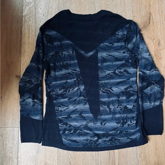 Smartwool Intraknit Merino 200 Pattern Navy Mountain Sz XXL price firm!
